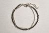OLIO E ACETO Sterling Silver Smoky Quartz Double Bracelet Handmade OLIO-OA06A09-YIN Silver